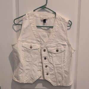 Universal Thread Cream Denim Vest